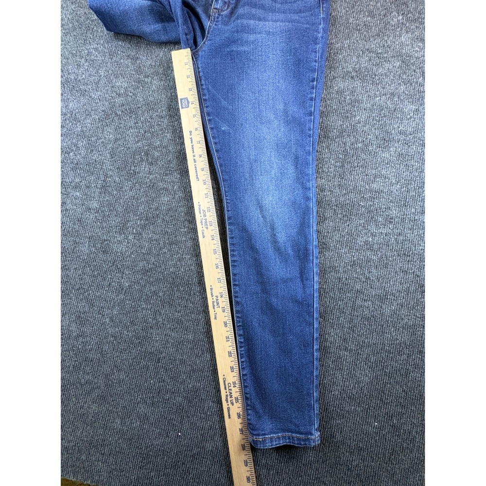 d.jeans Womens Size 14 Skinny Jeans Medium Wash Blue Stretch Repreve Mid Rise - Picture 6 of 8